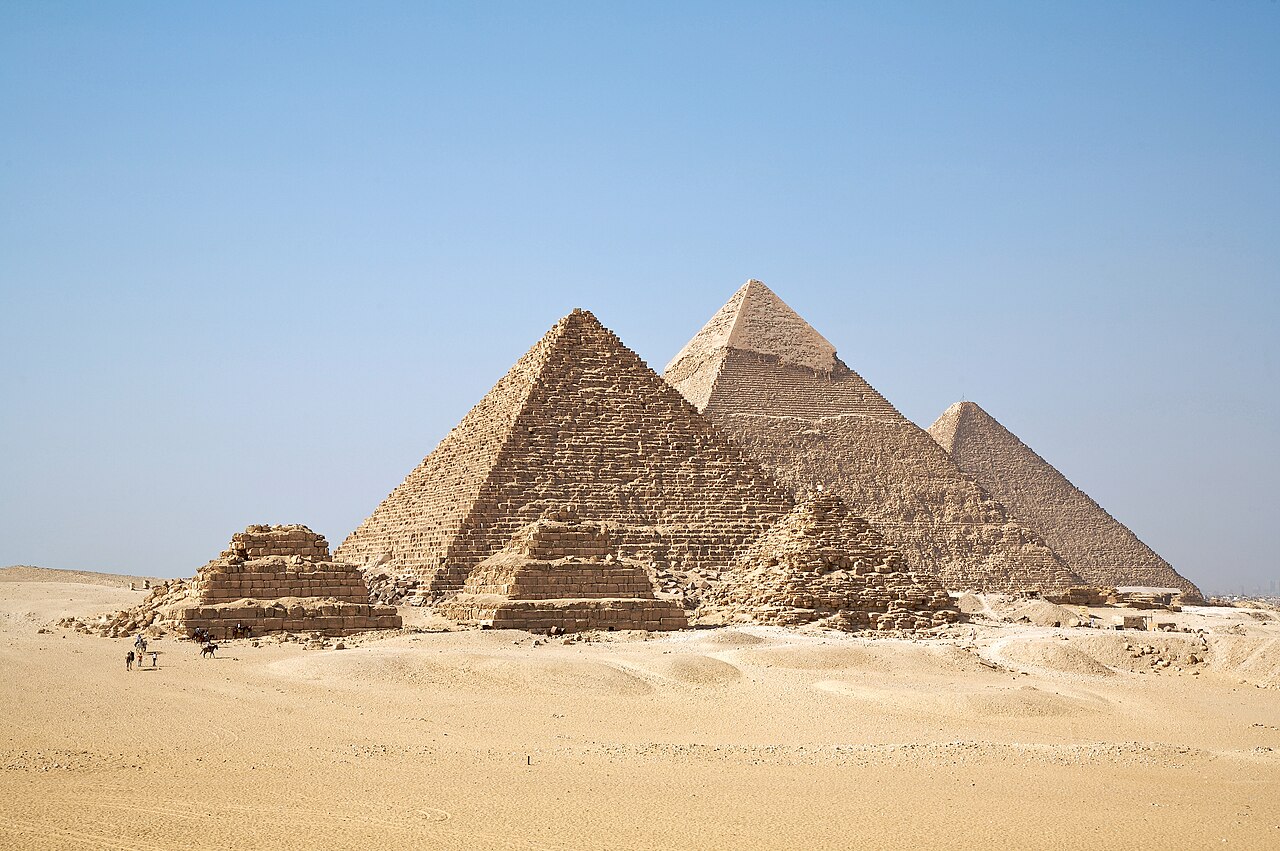 Giza pyramids in Egypt
